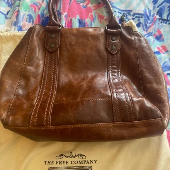Frye Mellisa tote cognac. Used one time. - Picture 2 of 6